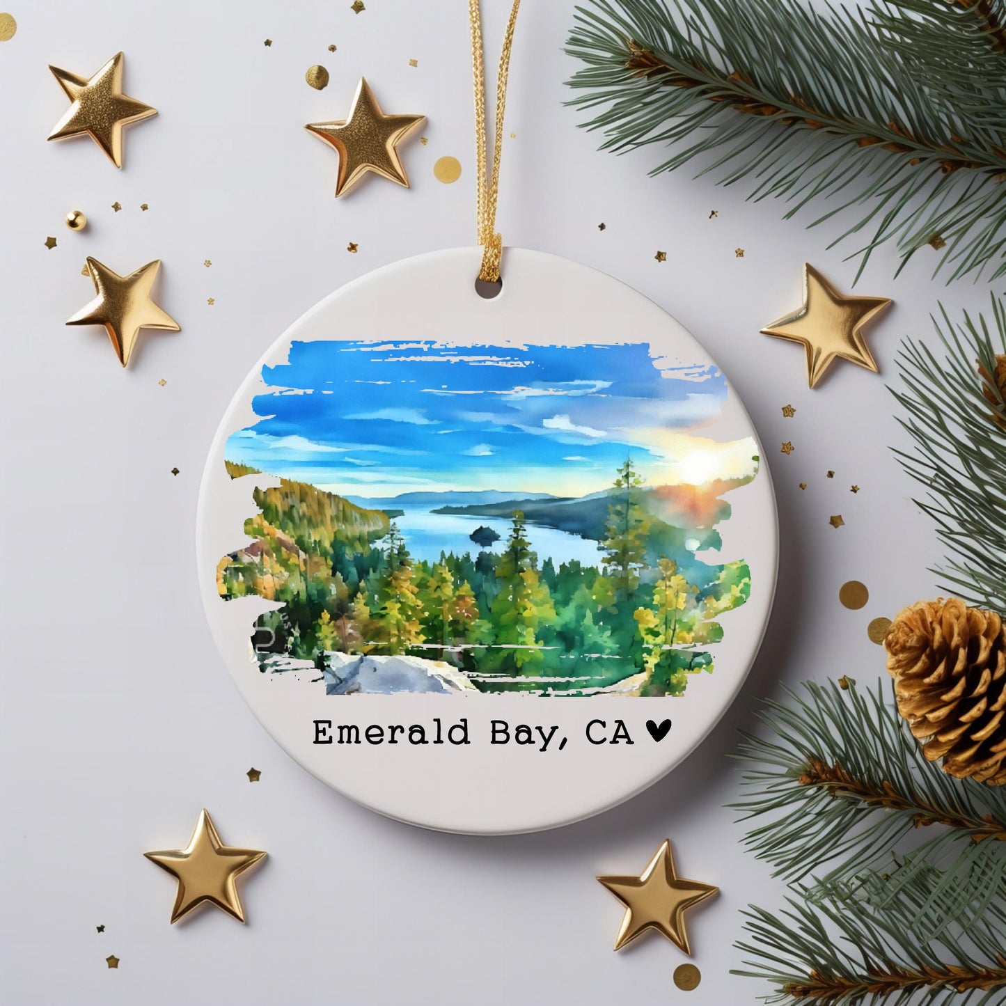Custom Watercolor Ornament