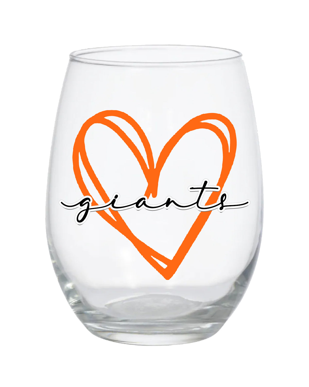 SF Giants Stemless Wine Glass