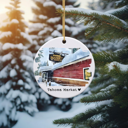 Custom Watercolor Business Ornament