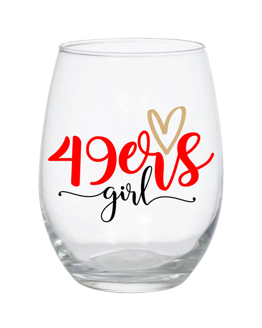 49ers Stemless Wine Glass