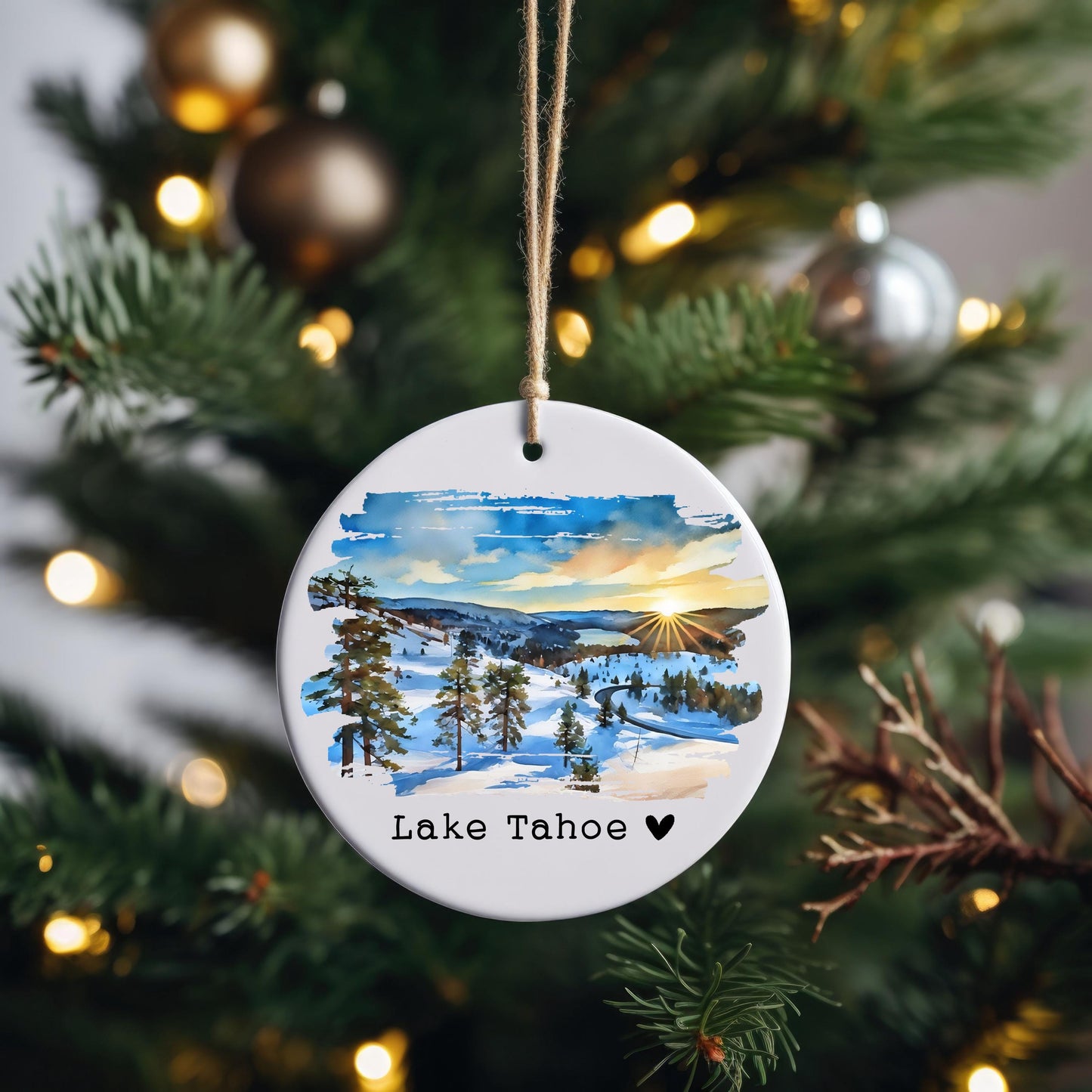 Custom Watercolor Ornament