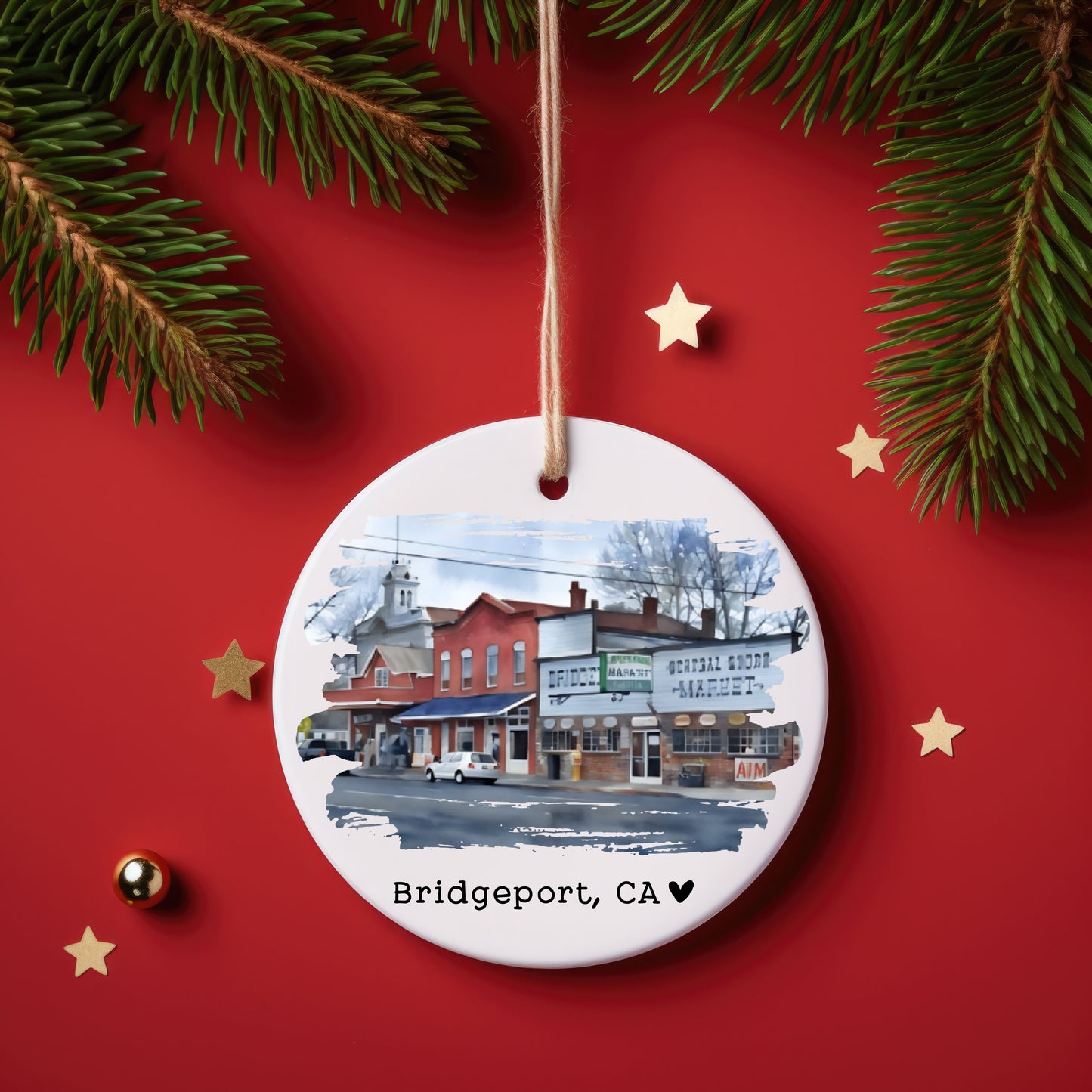 Bridgeport California Photo Ornament