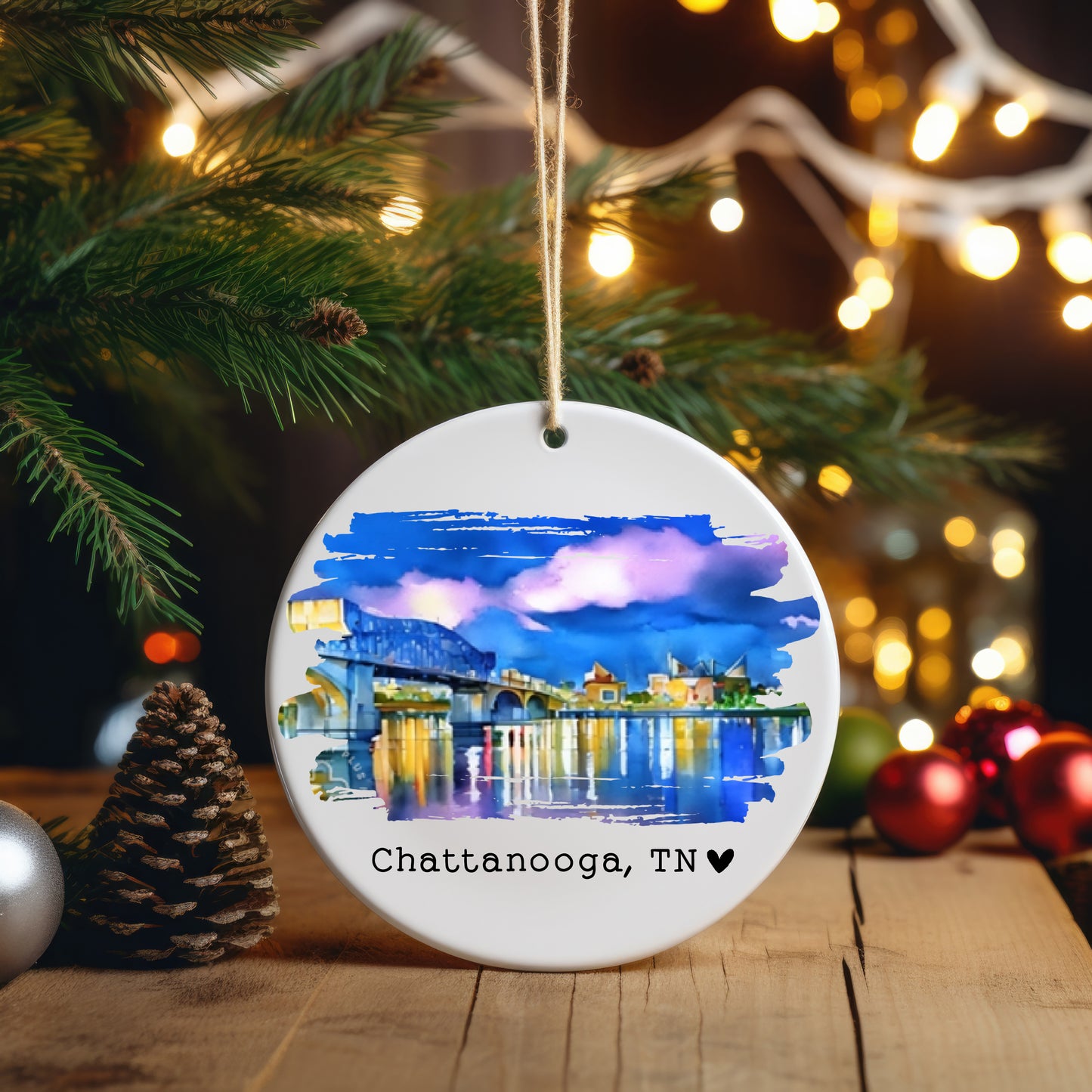 Chattanooga Tennessee Photo Ornament