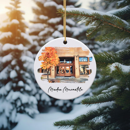 Custom Watercolor Business Ornament