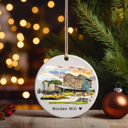 Custom Watercolor Business Ornament